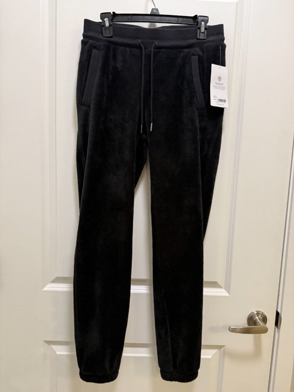 Athleta Black Recover Cozy Fleece Jogger Pants NWT Sz S
